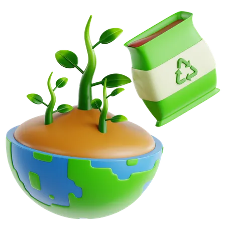 Organic Farming  3D Icon
