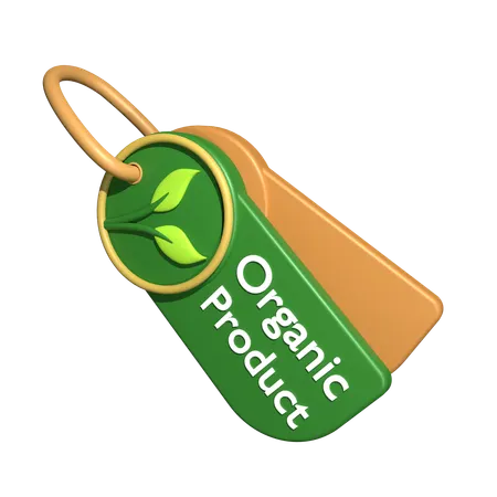 Organic Tag  3D Icon