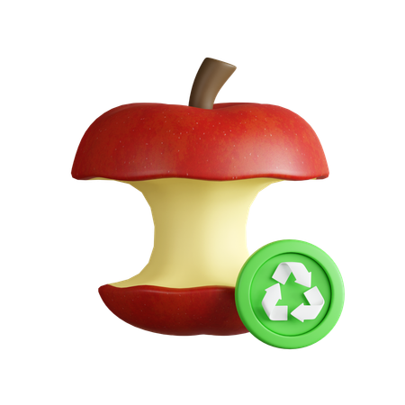有機廃棄物のリサイクル  3D Icon
