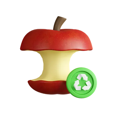 有機廃棄物のリサイクル  3D Icon