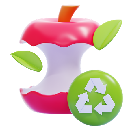 Organic Waste Recycling  3D Icon