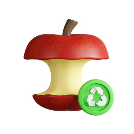 Organic Waste Recycling  3D Icon