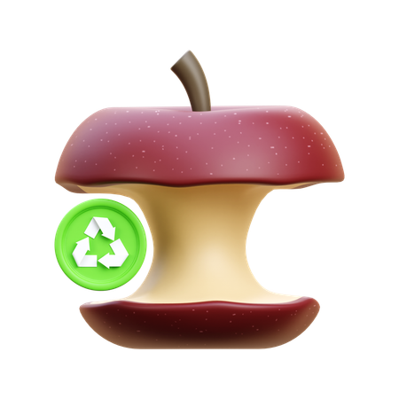 Organic Waste Recycling  3D Icon