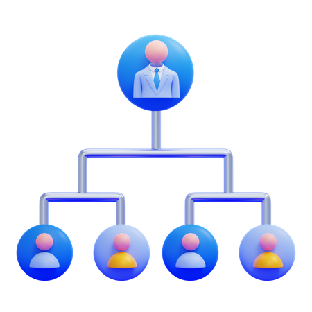 Organigrama  3D Icon