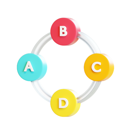 Organigramme  3D Illustration