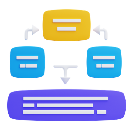 Organisation du travail  3D Icon