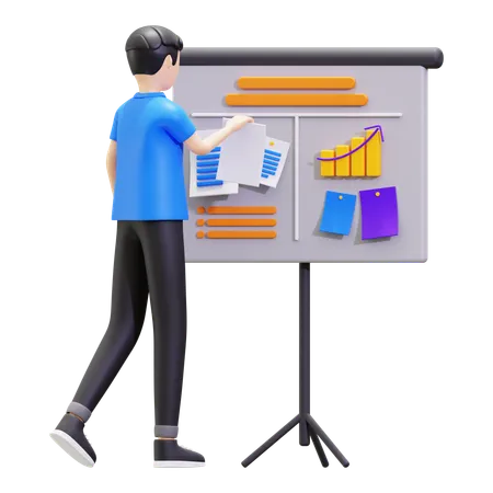 Organisation de la structure de gestion  3D Illustration