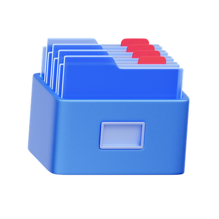 Organização de arquivos  3D Icon