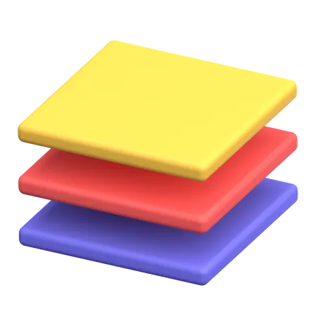 Organização de camadas  3D Icon