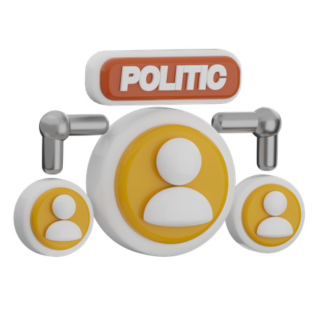 Organización política  3D Icon