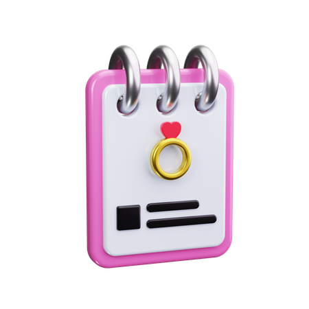 Planificador de la boda  3D Icon