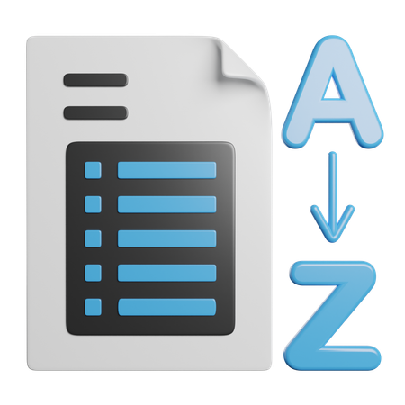 Organizar  3D Icon