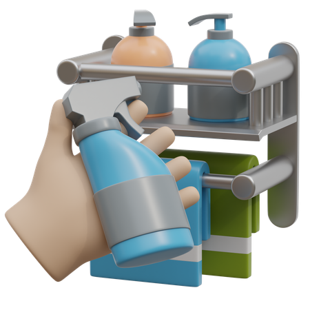 Organizar artículos de tocador  3D Icon