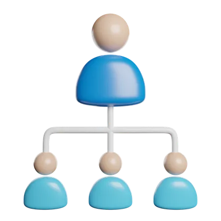 Organization Team Management 3D Icon