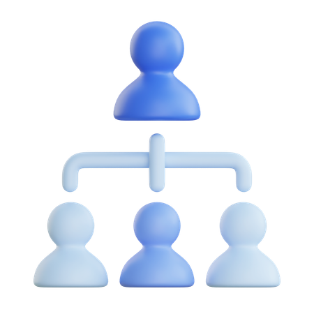 Organization Chart  3D Icon