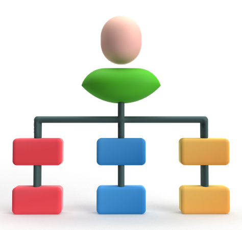 Organization Chart  3D Icon