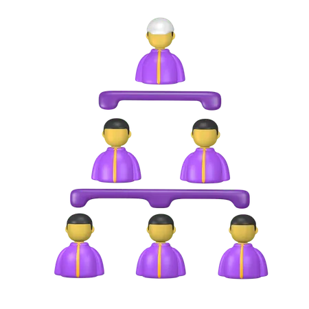 Organization Chart  3D Icon