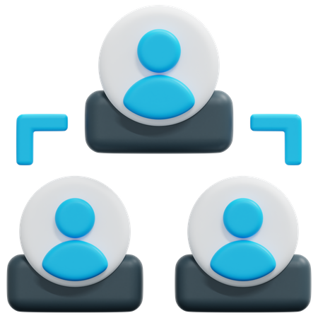Organization Chart  3D Icon