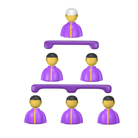 Organization Chart  3D Icon
