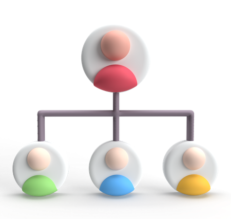 Organization Chart  3D Icon