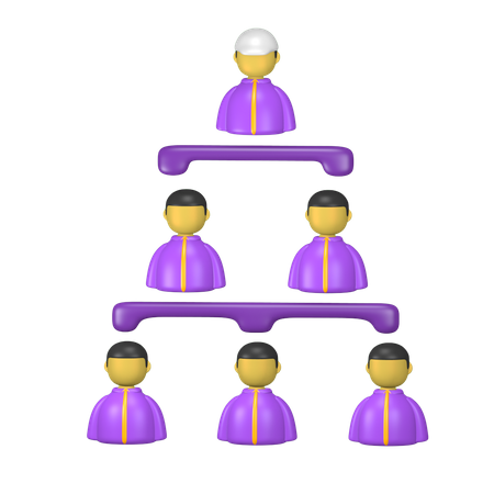 Organization Chart  3D Icon