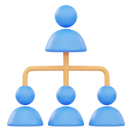 Organization Structure  3D Icon