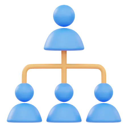 Organization Structure  3D Icon