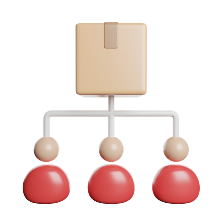 Organization Structure Team  3D Icon