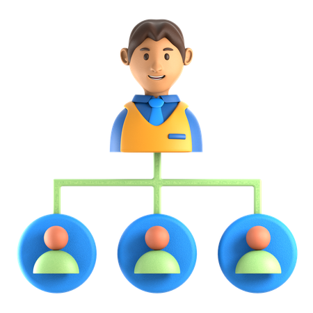 Organizational Chart  3D Icon