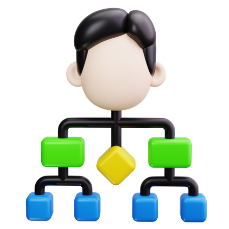 Organizational Chart  3D Icon