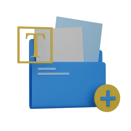 Organize Folder 3D Illustration