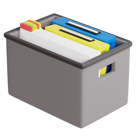 Organized Document Storage  3D Icon