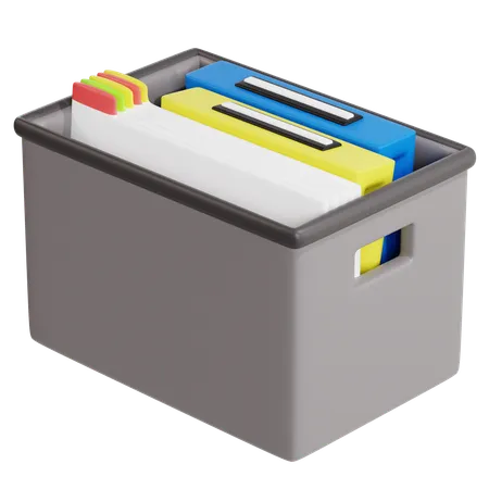 Organized Document Storage  3D Icon