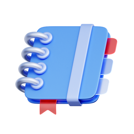 整理されたメモ帳  3D Icon