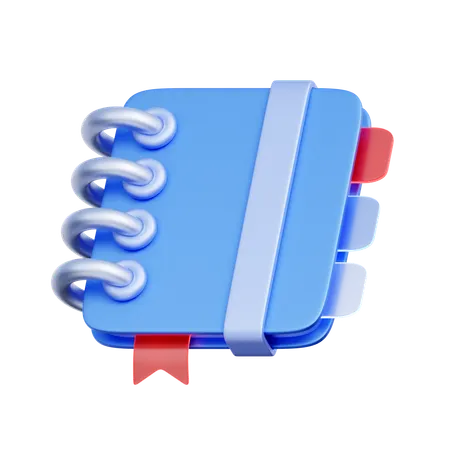 整理されたメモ帳  3D Icon