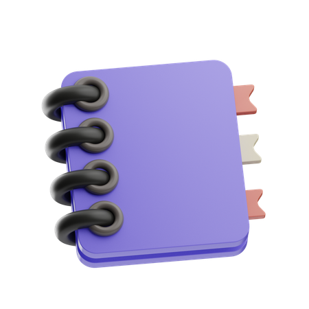 Organized Notepad  3D Icon