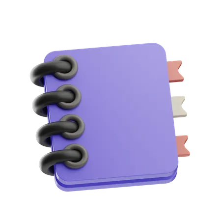 Organized Notepad  3D Icon