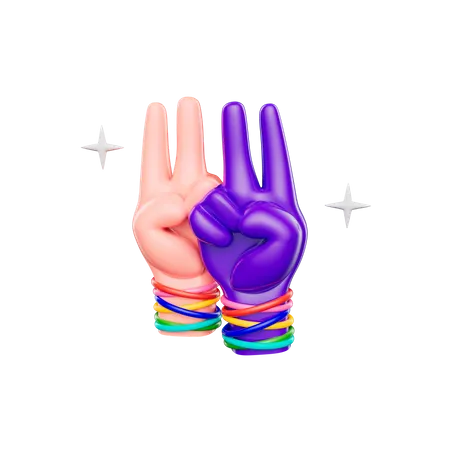Orgulho Amor  3D Icon