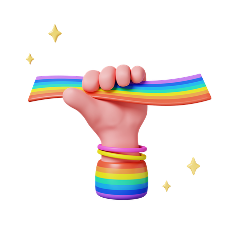 Orgulho Empoderamento com Colorido  3D Icon