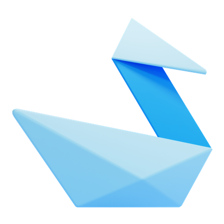 Origami-Ente  3D Icon