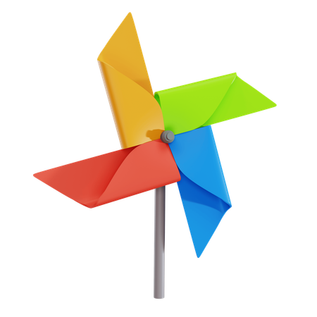 Origami Pinwheel Fan  3D Icon