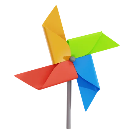 Origami Pinwheel Fan  3D Icon