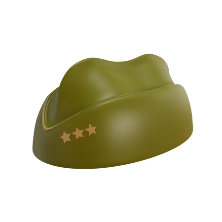 Original WW Military Cap  3D Illustration