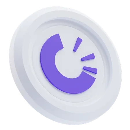 Logo Crypto OriginTrail TRAC  3D Icon