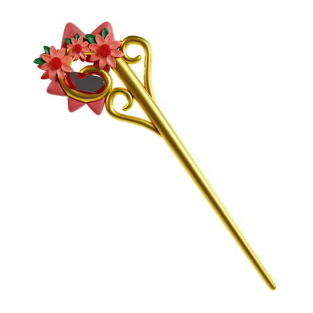 Ornamental Hairpin  3D Icon