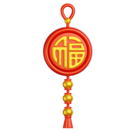 Ornamento Chinês  3D Icon