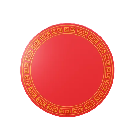 Ornamento Chinês  3D Illustration