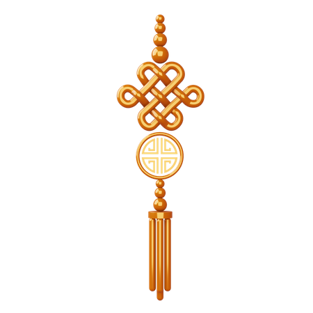 Ornamento Chinês  3D Icon