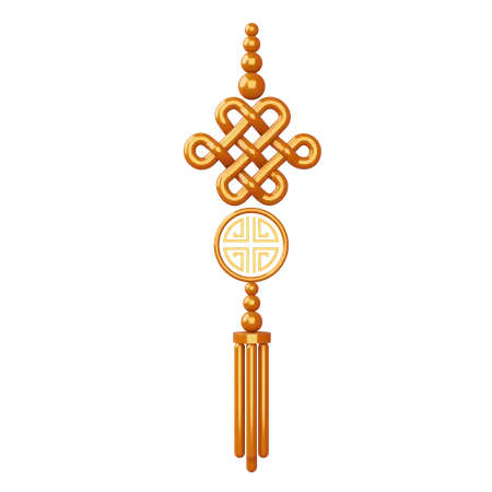 Ornamento Chinês  3D Icon