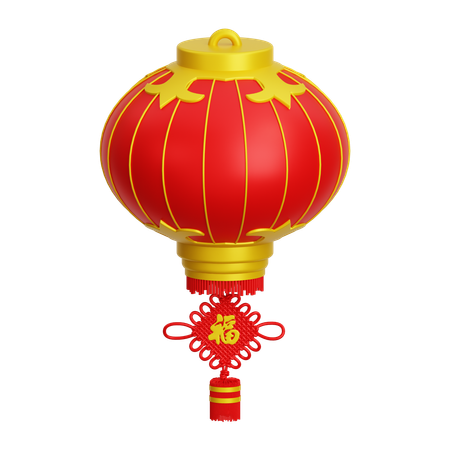 Enfeite de lanterna chinesa  3D Icon